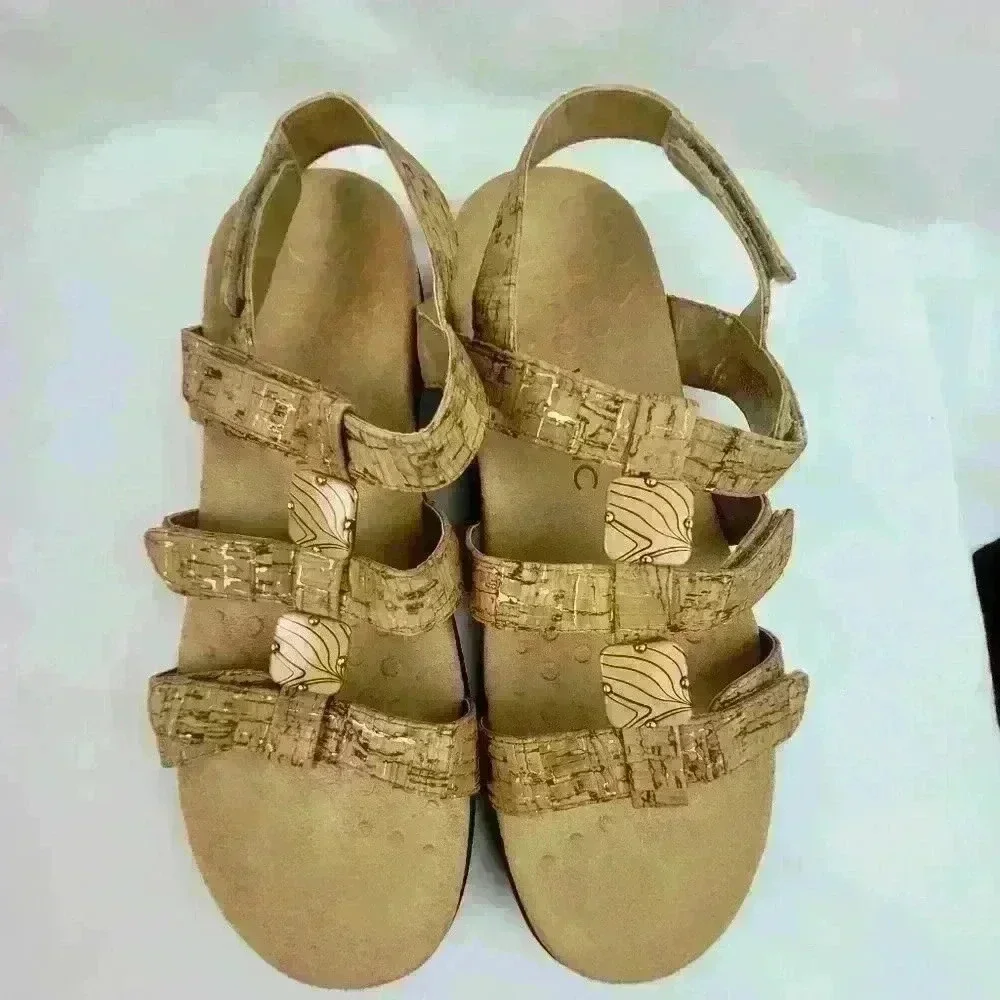 Vionic Amber Tan Cork Sandal sz 10